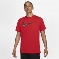 Футболка Nike M NSW TEE SWOOSH 12 MONTH DB6470-657 р.3XL красный