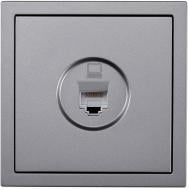 Механизм розетки компьютерная HausMark Juna IP20 серый 7041-3588-139