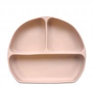 Тарелка секционная Lindo силиконовая (бежевая) 964-4 Тарелка секционная Lindo силиконовая (бежевая) 964-4