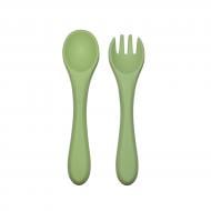 Набор столовых приборов детский Lindo ложка + вилка (зеленый) 966-3 Набор столовых приборов детский Lindo ложка + вилка (зеленый) 966-3