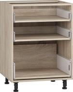 Тумба нижняя Грейд с 3 метабоксами ящ. (2+1) (стандарт) 600x820x522 мм дуб сонома