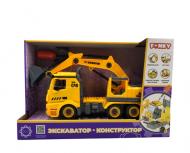 Автоконструктор Funky Toys Екскаватор з набором інструментів FT61111 Автоконструктор Funky Toys Екскаватор з набором інструментів FT61111