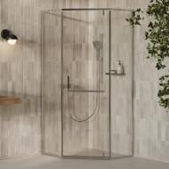 Душова кабіна Ravak X-Point Slim XPSHP3-100 полірований алюміній Transparent