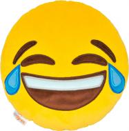 Подушка декоративная Тигрес эмоджи Tears of joy 25 см желтый