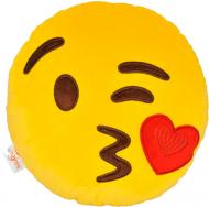 Подушка декоративная Тигрес эмоджи Kiss 25 см желтый Подушка декоративная Тигрес эмоджи Kiss 25 см желтый