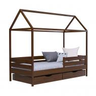 Кровать детская Estella Амми 80x190 см орех темный