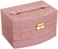 Шкатулка для украшений пудровый 22,5х16х13 см CX1645 Delux