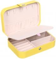 Шкатулка для украшений Flatty 16x11.5x5 см желтый