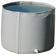 Бочка гнучка складана Техно Тент Плюс з кришкою і зливним штуцером 300 л сіра Бочка гнучка складана Техно Тент Плюс з кришкою і зливним штуцером 300 л сіра