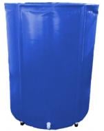 Бочка гибкая складная Техно Тент Плюс с крышкой и сливным штуцером 300 л синяя