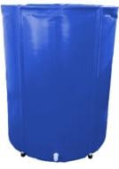Бочка гибкая складная Техно Тент Плюс с крышкой и сливным штуцером 500 л синяя Бочка гибкая складная Техно Тент Плюс с крышкой и сливным штуцером 500 л синяя