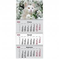 Календар настінний Axent квартальний 8803-26-15-A Cats 3 2026