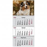 Календарь настенный Axent квартальный 8803-26-16-A Dogs 1 2026