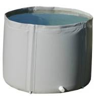 Бочка гибкая складная Техно Тент Плюс с крышкой и сливным штуцером 1500 л серая Бочка гибкая складная Техно Тент Плюс с крышкой и сливным штуцером 1500 л серая