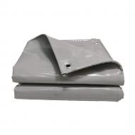 Тент универсальный Техно Тент Плюс водонепроницаемый ПВХ 650 г/м² с люверсами 3х4 м серый