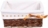 Корзина плетеная с текстилем Tony Bridge Basket 30x18x13 см HQ13-10AB-5