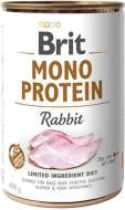 Консерва для всех пород Brit Care Mono Protein с кроликом, для собак, 400г, 400 г