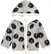 Кардиган унисекс Dirkje р.98 серый с черным U44315-35