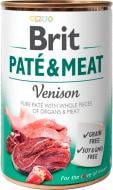 Консерва для усіх порід Brit Care Pate & Meat для собак з олениною 400г 400 г