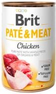 Консерва для всех пород Brit Care Pate & Meat с курицей, 400г, для собак 400 г