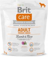 Корм для середніх порід Brit Care Adult Medium Breed для собак середніх порід з ягнятиною та рисом, 1кг, 132711 1 кг