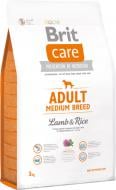 Корм для средних пород Brit Care Adult Medium Breed для собак средних пород с ягнятиной и рисом, 3кг, 132710 3 кг