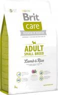 Корм для малых пород Brit Care Adult Small Breed для собак малых пород с ягнятиной и рисом, 3 кг, 132707 3 кг
