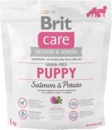 Корм для всех пород Brit Care Grain Free Puppy для щенков и молодых собак с лососем. и картофель., 1кг, 132720 1 кг