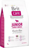 Корм для усіх порід Brit Care Junior Large Breed для цуценят та молодих собак з ягнят. та рисом 132704 3 кг