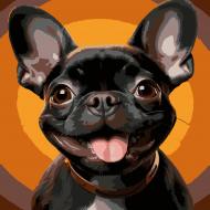 Картина по номерам Strateg Улыбающийся бульдог 30х30 см ES-0902 Картина по номерам Strateg Улыбающийся бульдог 30х30 см ES-0902