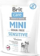 Корм для малых пород Brit Care Sensitive Grain Free для собак с чувствительным пищеварением 400г, 170777 400 г