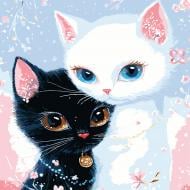 Картина по номерам Strateg Пушистая дружба котиков 30х30 см ES-0914 Картина по номерам Strateg Пушистая дружба котиков 30х30 см ES-0914