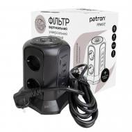 Сетевой фильтр Patron Power 4хUSB и беспроводная зарядка с заземлением 6 гн. черный 3 м EXT-PN-SP-1663-USBTW