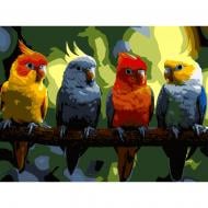 Картина по номерам Strateg Яркие попугаи 30х40 см SS-1267 Картина по номерам Strateg Яркие попугаи 30х40 см SS-1267