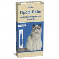 Краплі ProVET ПрофіЛайн від бліх та кліщів для котів вагою 4-8 кг по 1 мл