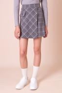 Юбка школьная (03) Mevis р.152 серый Арт. 5163