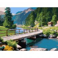 Картина по номерам Strateg Мост над рекой 30х40 см SS-1276 Картина по номерам Strateg Мост над рекой 30х40 см SS-1276