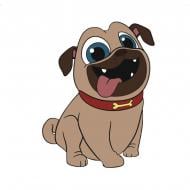 Раскраска по номерам Strateg Веселая собачка 30х30 см ES022