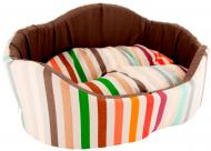 Лежак Природа КОРАЛ 3 коричневый 66х57х29 см