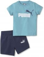 Комплект дитячого одягу Puma Minicats Tee & Shorts Set 84583961 р. 98 блакитний Комплект дитячого одягу Puma Minicats Tee & Shorts Set 84583961 р. 98 блакитний
