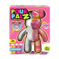 Набор для творчества ToyMonster Pour Palz Флюид Арт Мишка "Золото рассвета" S3 Metallic GS-G25020
