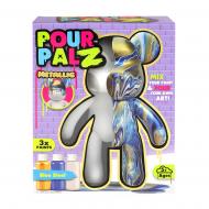 Набор для творчества ToyMonster Pour Palz Флюид Арт Мишка "Металлический синий" S3 Metallic GS-G25022