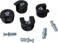 Стяжка VB (Rafx) 16 мм с дюбелем черная 82539 Hettich 4 шт.