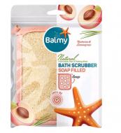 Мочалка-пилинг Balmy с кусочками мыла Нектарин и Лемонграсс 09624