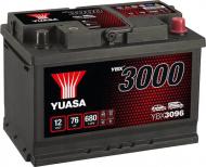 Аккумулятор автомобильный Yuasa 650Ah 75A 12V «+» слева (YBX3096)