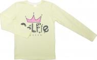 Футболка для девочек Luna Kids с принтом Like р.146 ваниль