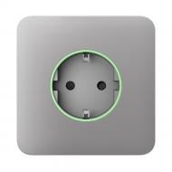 Панель передняя Ajax SoloCover (type F) для встроенной розетки светло-серый