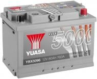Аккумулятор автомобильный Yuasa 760Ah 80A 12V «+» справа (YBX5096)