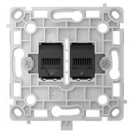 Механизм интернет-розетки Ajax OutletCore (LAN) [55] ASP черный