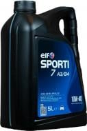 Моторна олива синтетична Elf Sporti 7 A3/B4 10W-40 5 л (214254)